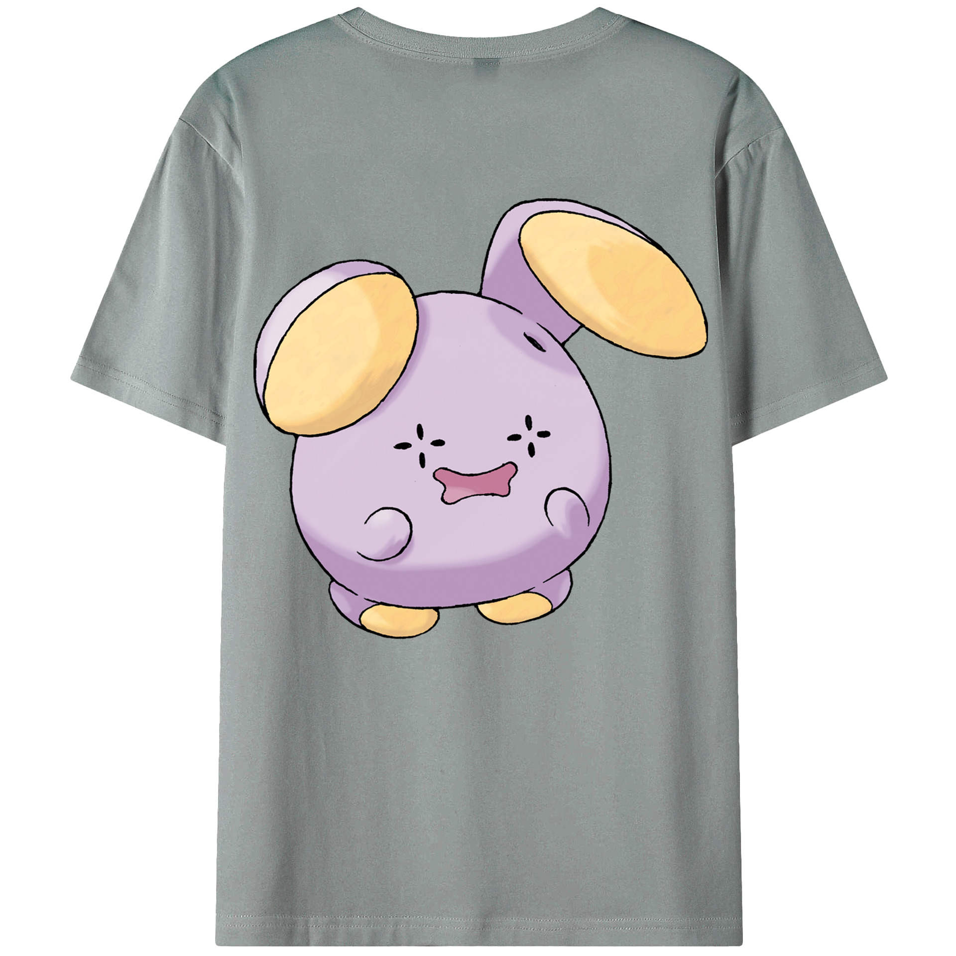 （画像用） ポケットモンスター Pokémon 綿100％ メンズ半袖Tシャツ（バックプリント） 通気性